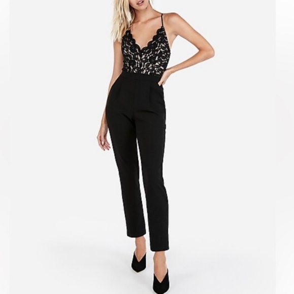 Express Pants - Express Lace Jumpsuit